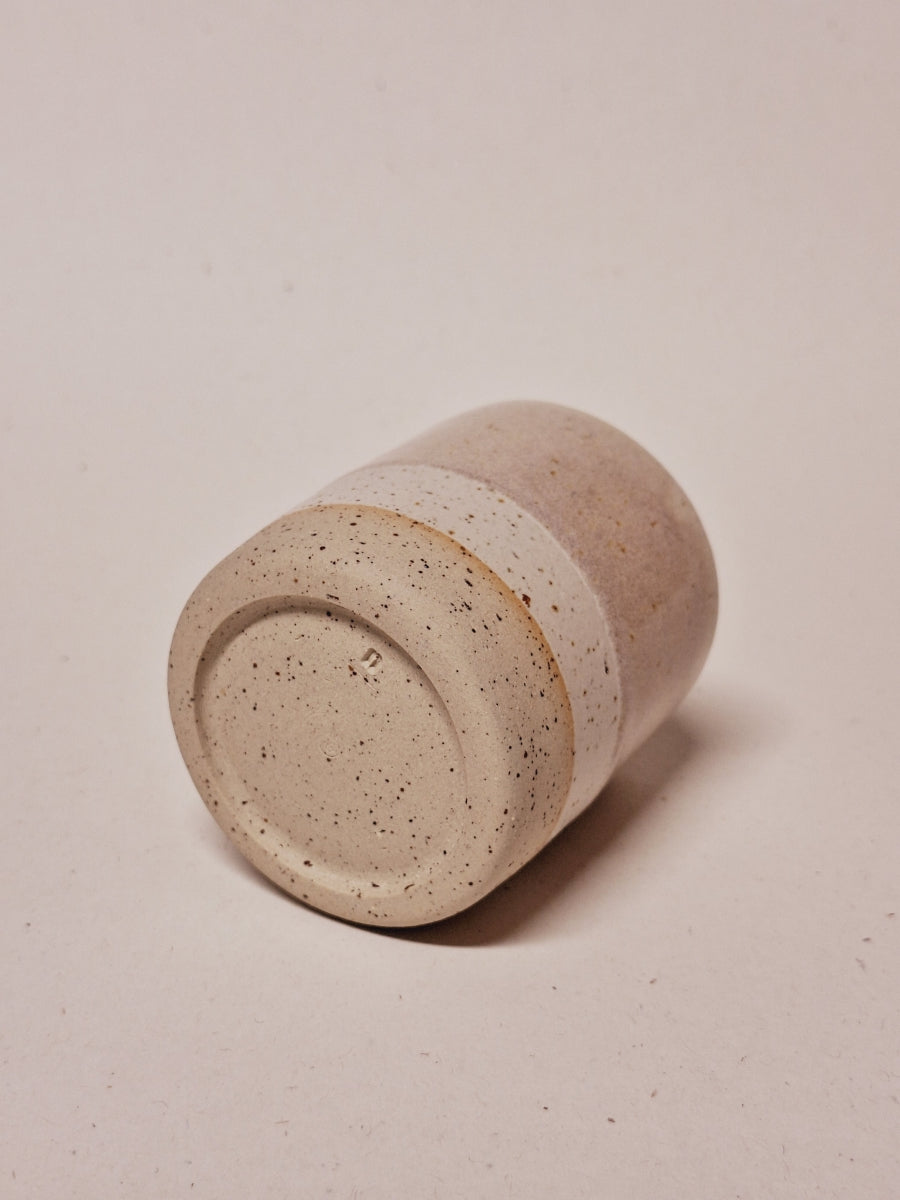 Šálek + podšálek s popelovou glazurou